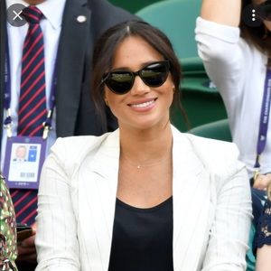 L'AGENCE Brea Blazer in Ivory & Black in Size 0